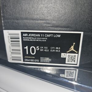 Jordan Air Jordan 11 CMFT Low - Black/Metallic Gold/White